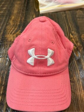 Under Armour Pink Cap with White Logo
